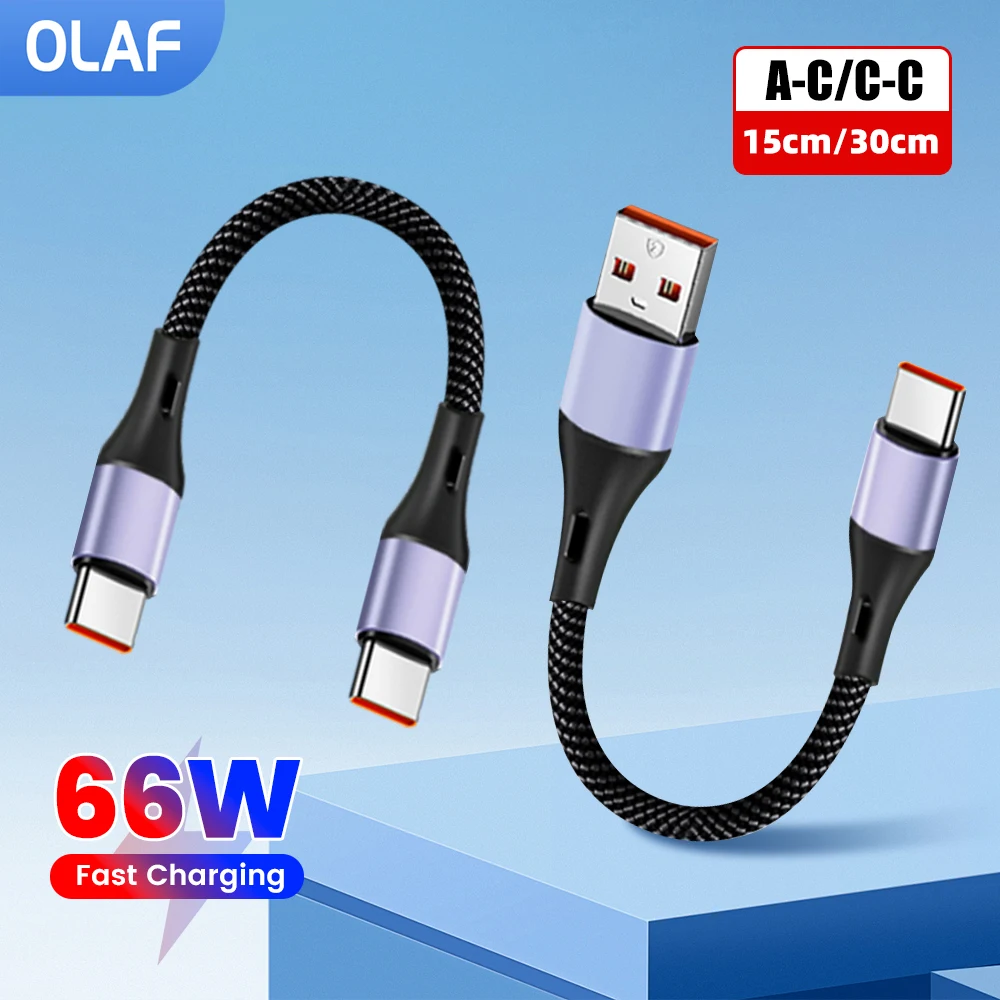 15CM 30CM Krótki kabel typu C do USB C do szybkiego ładowania dla Iphone16 15 Xiaomi Samsung Huawei Power BanK… 15CM 30CM Krótki kabel typu C do USB C do szybkiego ładowania dla Iphone16 15 Xiaomi Samsung Huawei Power BanK…