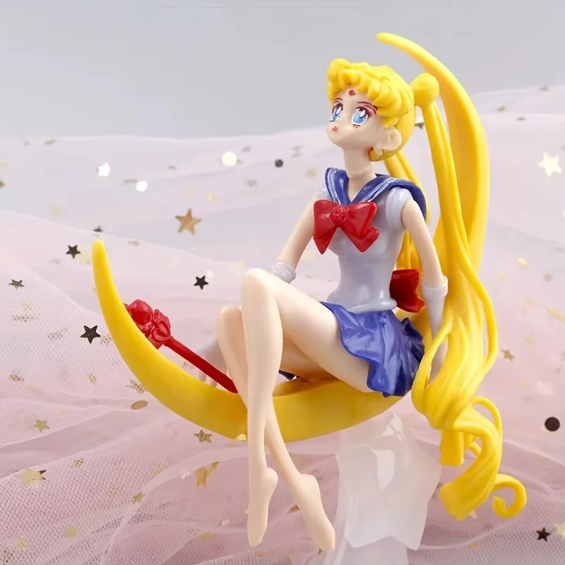 15CM Anime Sailor Moon Figurka PVC Zabawka dla Dziewczynki Dekoracja Tortu Figurki Akcji Model Ozdoba… 15CM Anime Sailor Moon Figurka PVC Zabawka dla Dziewczynki Dekoracja Tortu Figurki Akcji Model Ozdoba…
