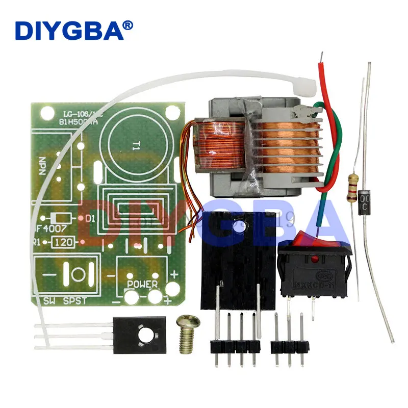 15KV wysokiej częstotliwości DC wysokiego napięcia zapłon łuku falownik agregatu zwiększenie 18650 DIY zestaw…
