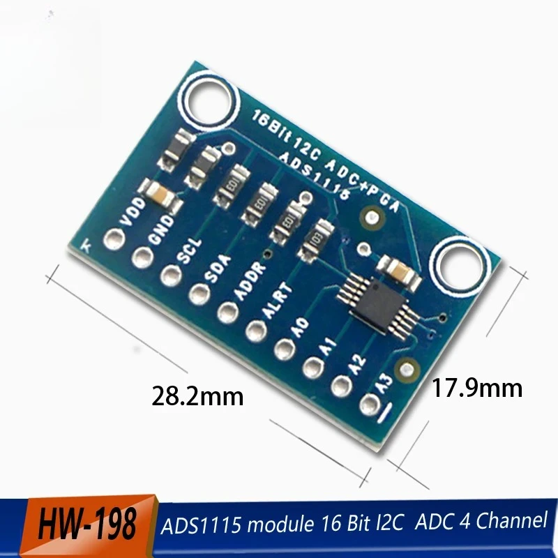 16-bitowy moduł I2C Precyzyjny ADC 4-kanałowy wzmacniacz Pro Gain Amplifier 2.0V do 5.5V dla Arduino 16-bitowy moduł I2C Precyzyjny ADC 4-kanałowy wzmacniacz Pro Gain Amplifier 2.0V do 5.5V dla Arduino