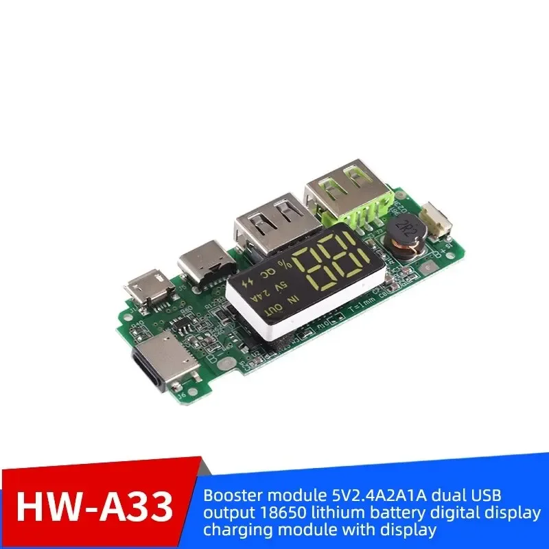 18650 Płytka ładująca Podwójny USB 5V 2.4A Mobilny moduł Power Bank 186 50 Ładowarka baterii litowej Płytka… 18650 Płytka ładująca Podwójny USB 5V 2.4A Mobilny moduł Power Bank 186 50 Ładowarka baterii litowej Płytka…