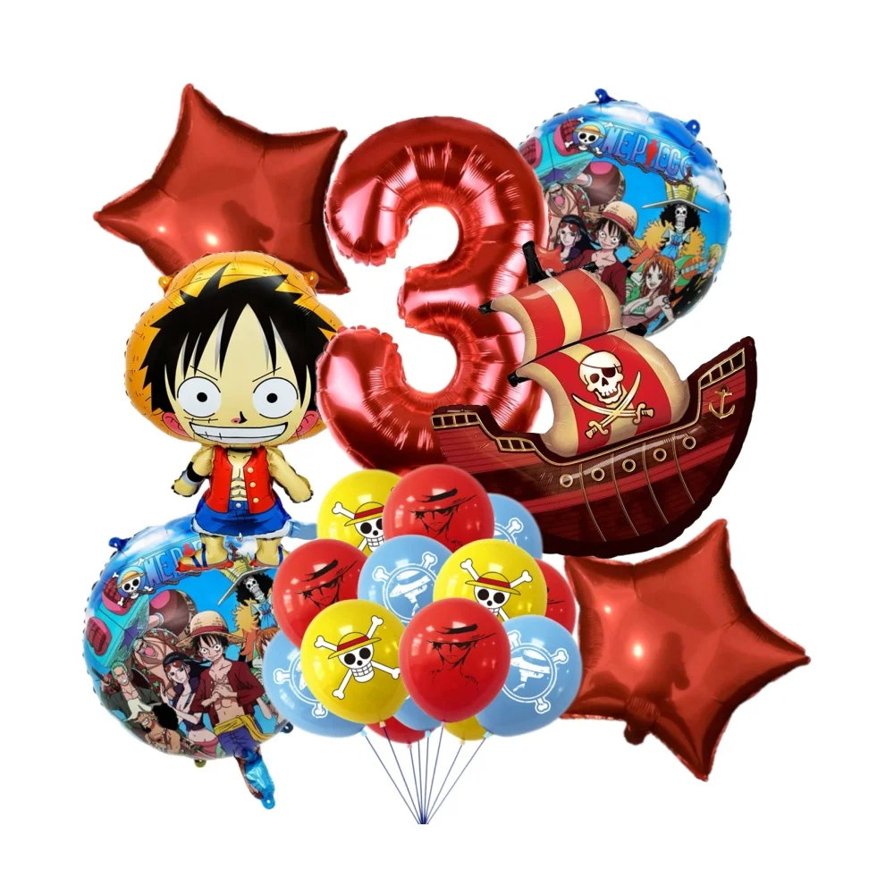 19 szt. Zestaw balonów One Piece, urocze balony z motywem kreskówkowym, DIY, anime, balony urodzinowe, zestaw… 19 szt. Zestaw balonów One Piece, urocze balony z motywem kreskówkowym, DIY, anime, balony urodzinowe, zestaw…