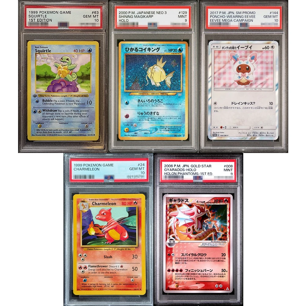 1999 Ptcg Gra Kolekcjonerska Charmeleon DIY Proxy Karta z Oceną P.m.jpn.gold Star Gyarados-Holo 008/024 Gem Mt… 1999 Ptcg Gra Kolekcjonerska Charmeleon DIY Proxy Karta z Oceną P.m.jpn.gold Star Gyarados-Holo 008/024 Gem Mt…