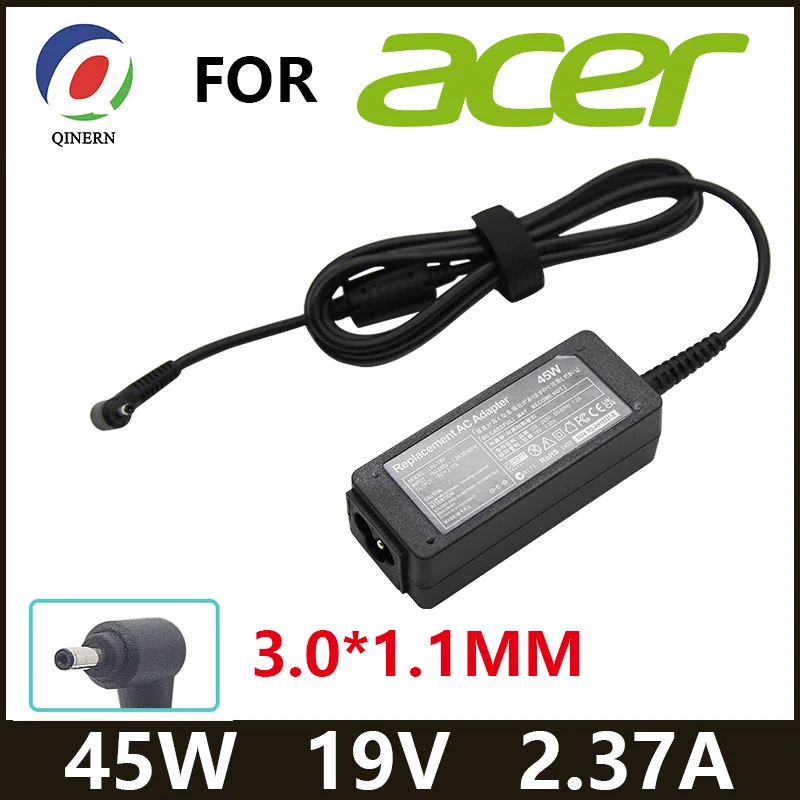 19V 2.37A 45W 3.0*1.1MM Ładowarka sieciowa do laptopa Acer Aspire S7 391 V3-371 Switch12 PA-1450-26 A13-045N2A…