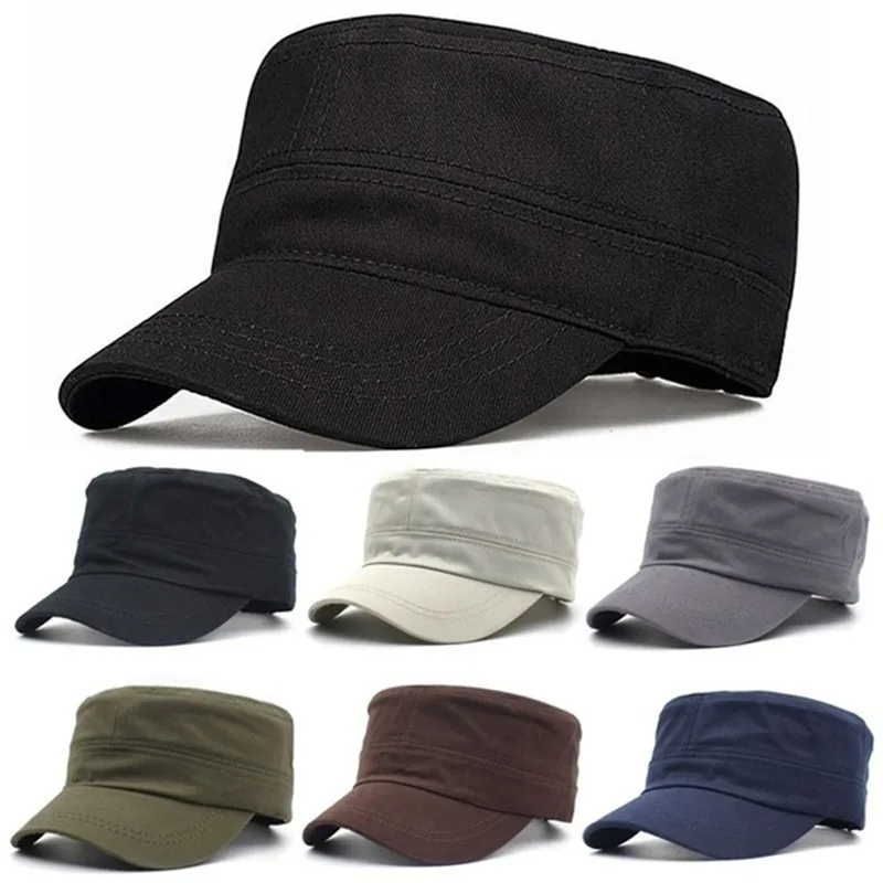 1PC moda mężczyźni kobiety pięć kolorów unisex regulowany styl klasyczny zwykły płaski Vintage kapelusz…