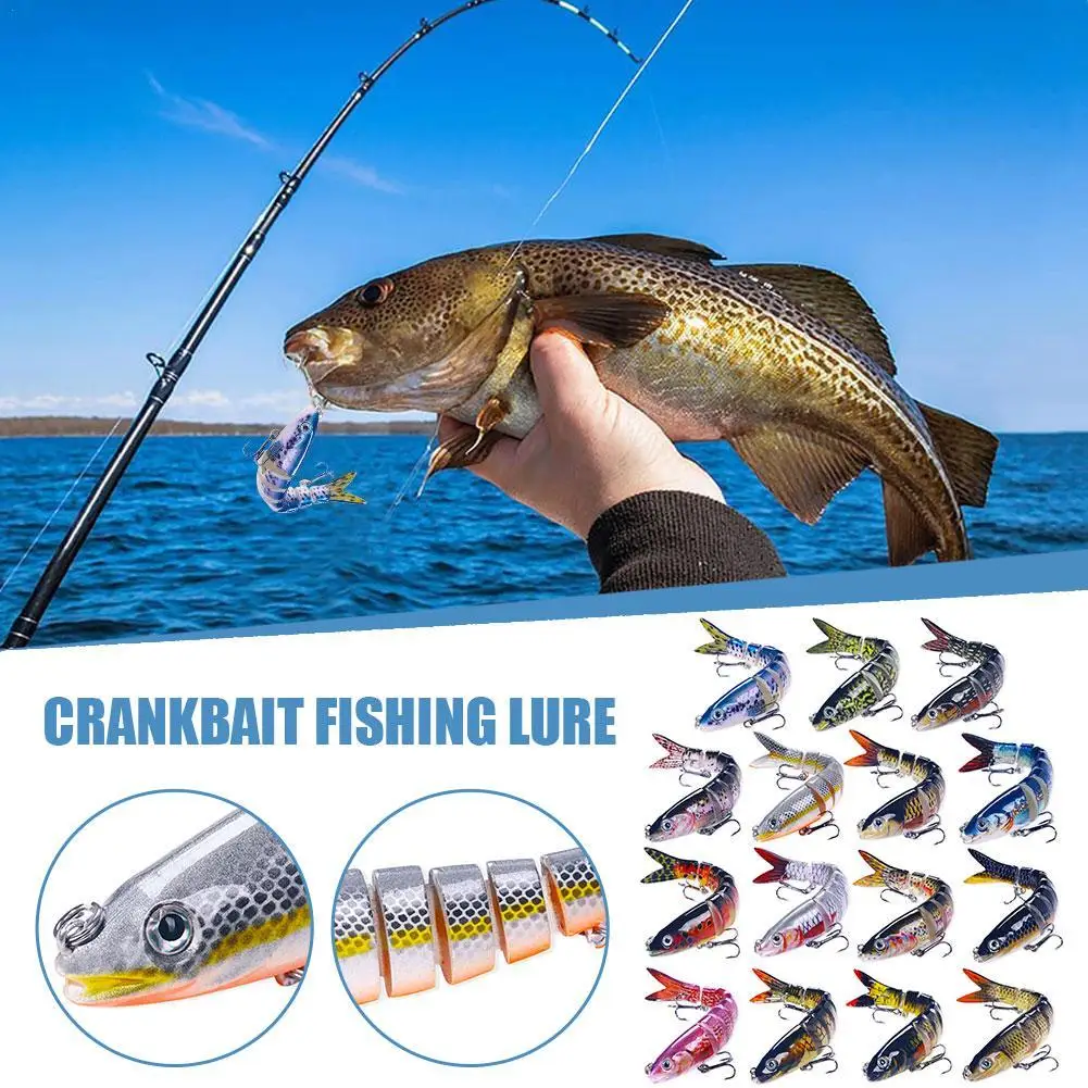 1PC Swimbait Pike Wobblers Crankbait Fishing Lure Multi Jointed Hard Bait Musky Sinking Isca Artificia… 1PC Swimbait Pike Wobblers Crankbait Fishing Lure Multi Jointed Hard Bait Musky Sinking Isca Artificia…