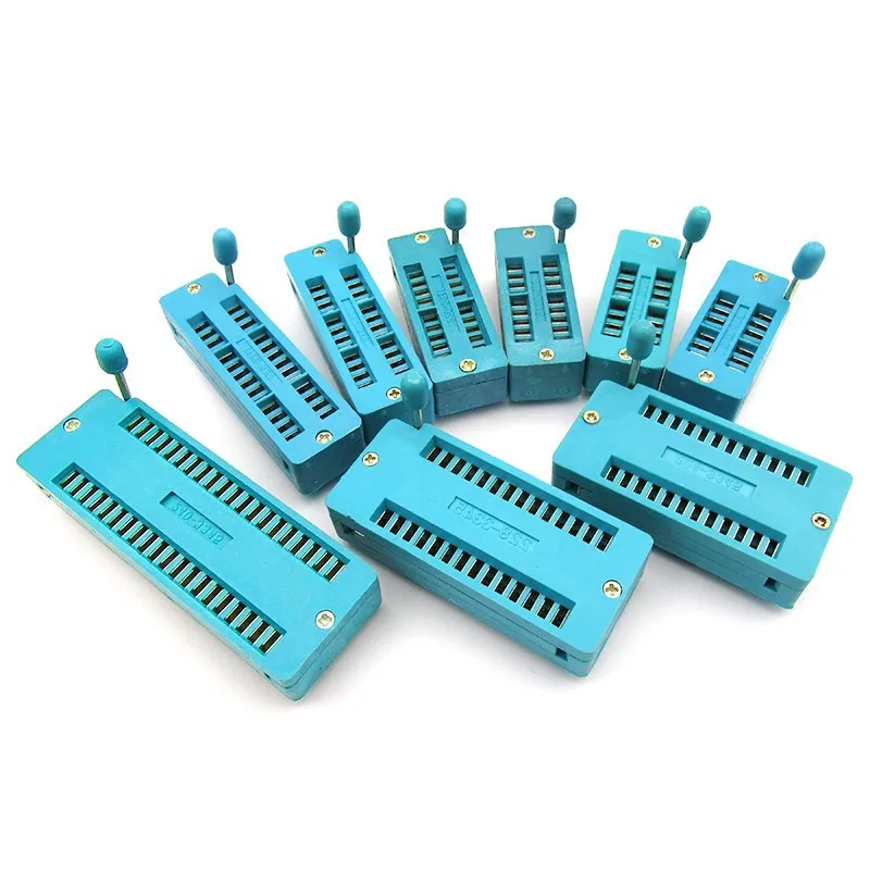 1szt/lot 14 16 18 20 24 28 32 40 P Pin 2.54 MM Zielony DIP Uniwersalne gniazdo ZIF IC Test lutowania Typ IC…