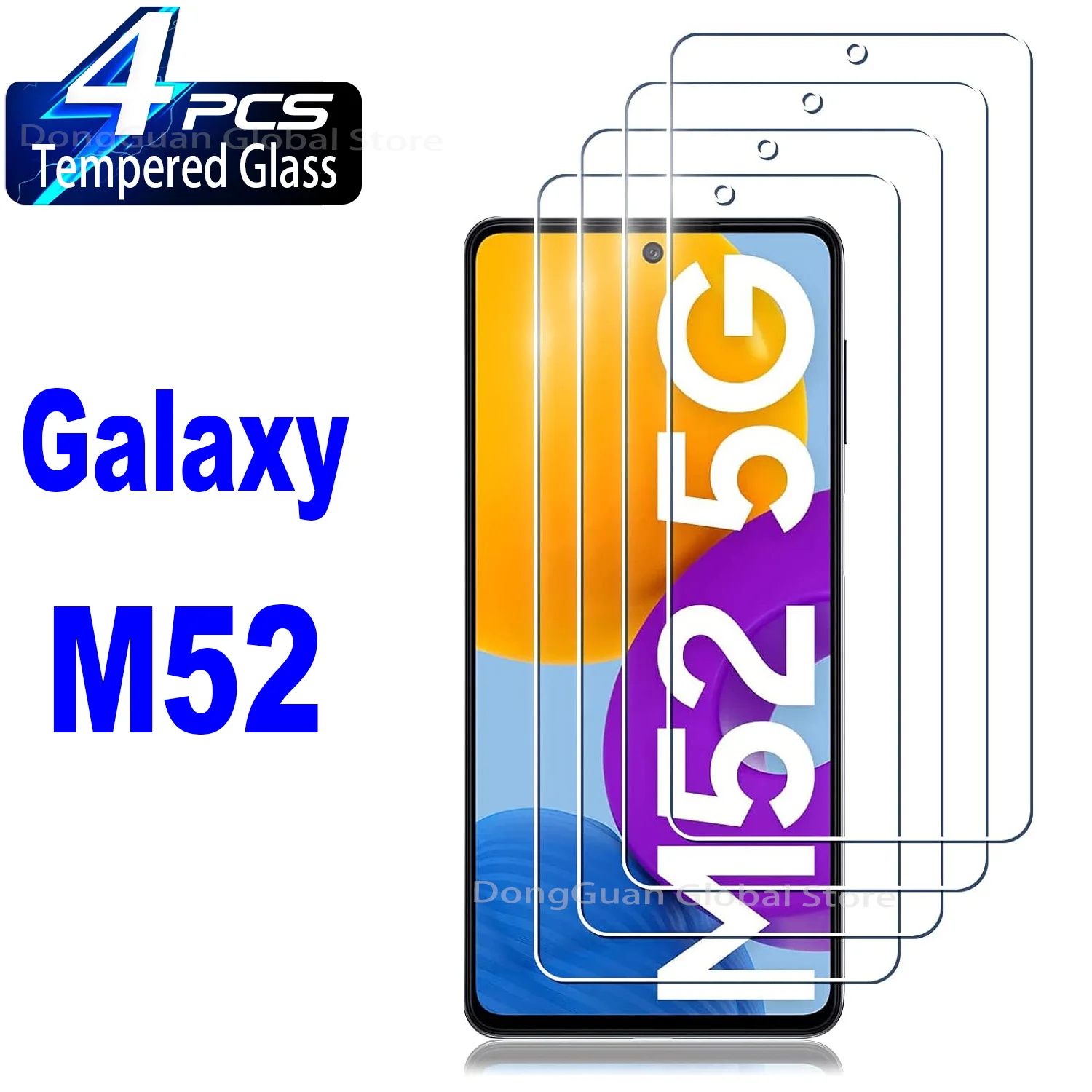 2/4 szt. Szkło hartowane do Samsung Galaxy M52 folia ochronna ekranu 2/4 szt. Szkło hartowane do Samsung Galaxy M52 folia ochronna ekranu
