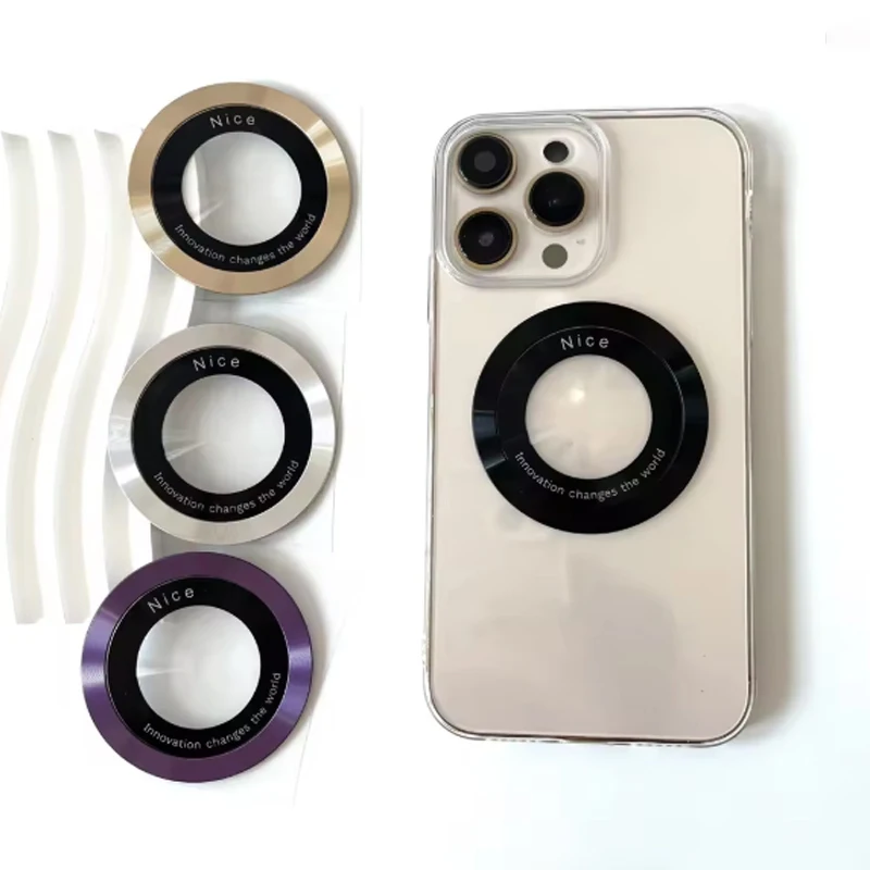 2-częściowy pierścień magnetyczny Magsafe do iPhone’a Metalowa naklejka Wsparcie bezprzewodowej ładowarki… 2-częściowy pierścień magnetyczny Magsafe do iPhone’a Metalowa naklejka Wsparcie bezprzewodowej ładowarki…