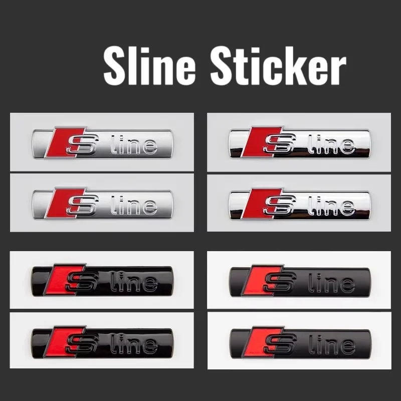 2 szt. 3D ABS Chromowany Czarny Logo S Line Emblemat Samochodowy Błotnik Odznaka Do A3 A4 A5 A6 A7 Q2 Q5 Q7 Q3… 2 szt. 3D ABS Chromowany Czarny Logo S Line Emblemat Samochodowy Błotnik Odznaka Do A3 A4 A5 A6 A7 Q2 Q5 Q7 Q3…