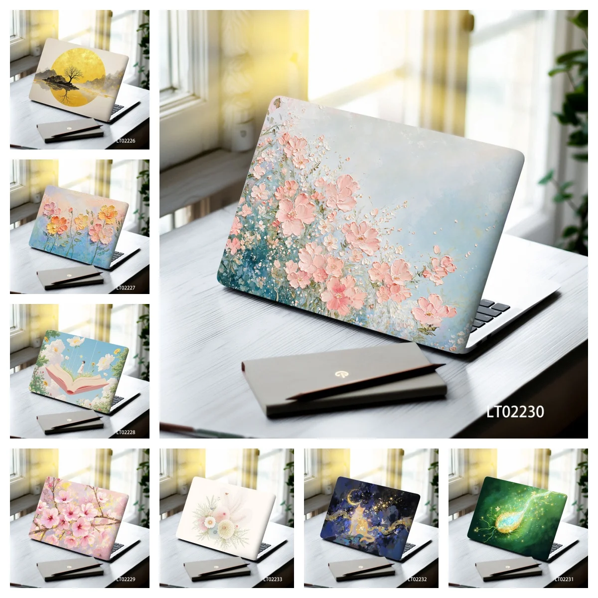 2 SZT. Zdejmowane naklejki kwiatowe na laptopa, estetyczne naklejki PVC, samoprzylepne, bez pozostałości… 2 SZT. Zdejmowane naklejki kwiatowe na laptopa, estetyczne naklejki PVC, samoprzylepne, bez pozostałości…