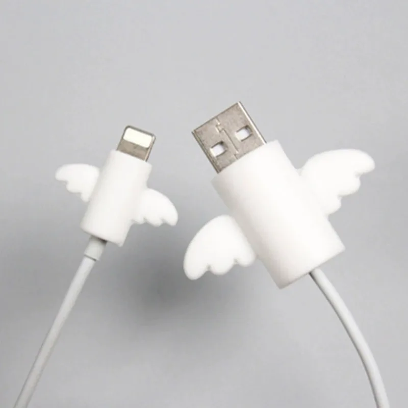 2 szt./zestaw Ochraniacz kabla w kształcie anielskich skrzydeł, zwijacz, kawaii, ochrona kabla USB do… 2 szt./zestaw Ochraniacz kabla w kształcie anielskich skrzydeł, zwijacz, kawaii, ochrona kabla USB do…