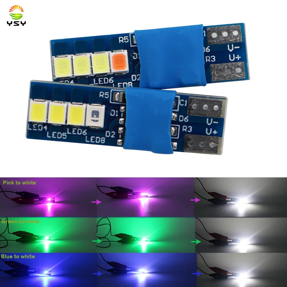 2 sztuk Canbus W5W T10 8smd 2835 Auto światło klinowe wnętrza samochodu lampka do czytania bez błędu drzwi…