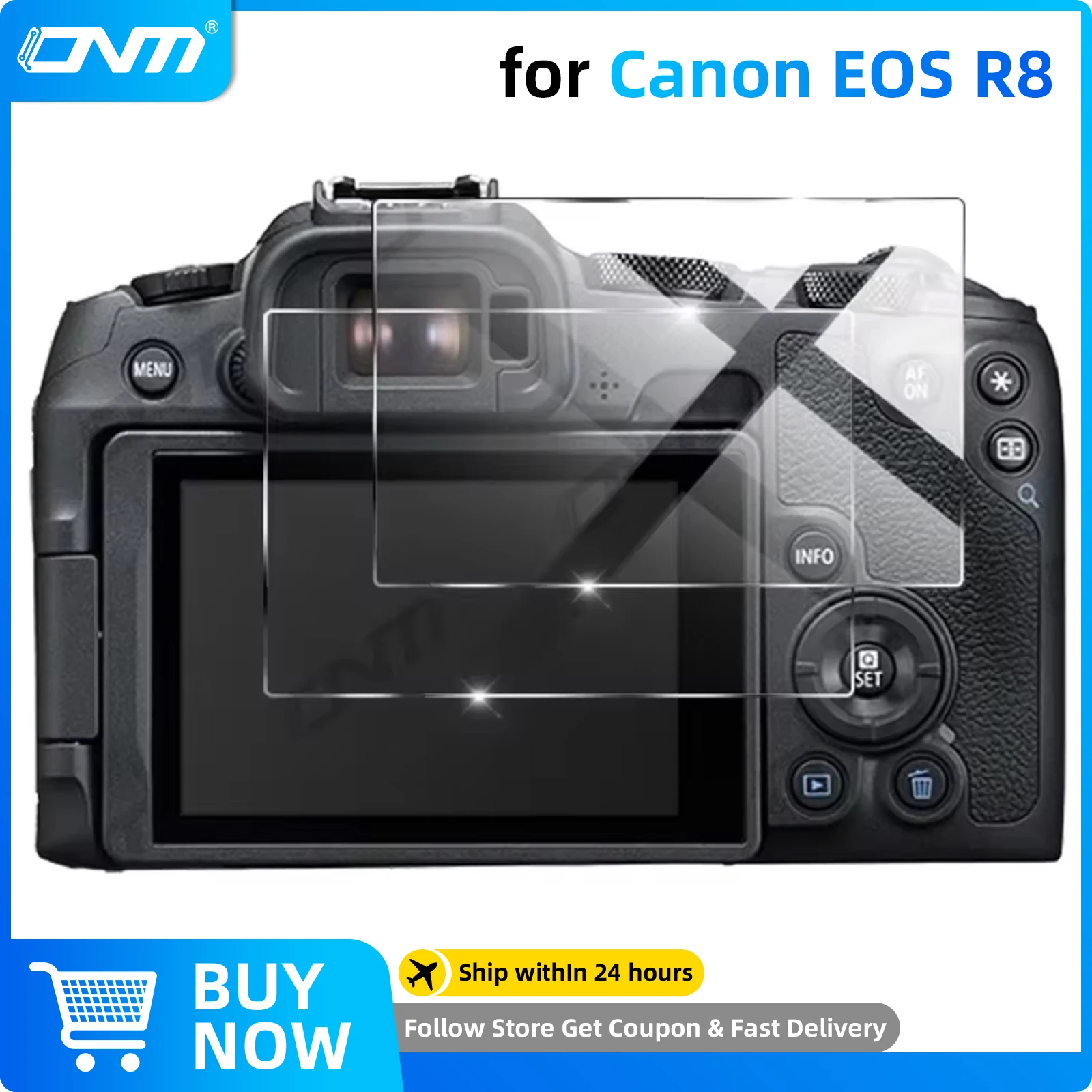 2 SZTUKI szkła hartowanego do Canon EOS R8 R7 R6 Mark II R50 R10 R5 RP Folia ochronna zapobiegająca…