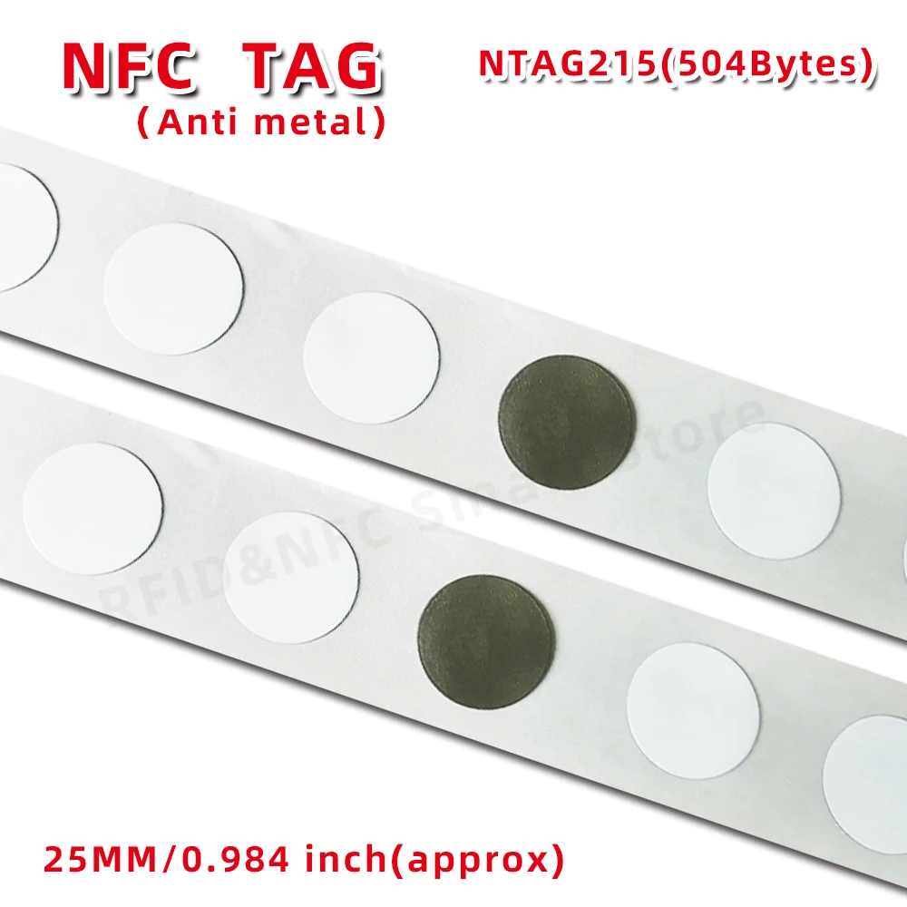 20 sztuk antymetalowych znaczników NFC215 na metalowych naklejek NFC Anti Metal Interference NFC Tag dla…