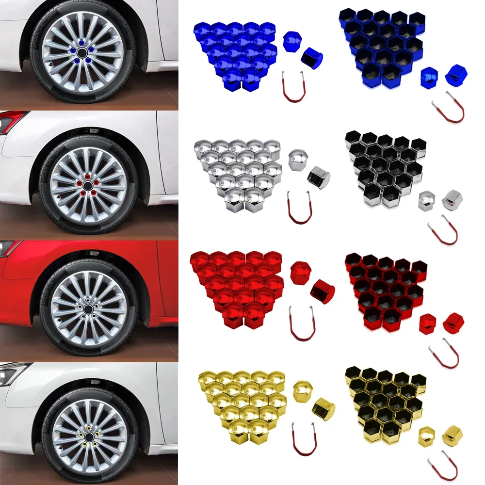 20 SZTUK Nakrętki kół samochodowych Osłona śruby piasty samochodowej 17 mm 19 mm 21 mm Śruby felgi Dekoracja… 20 SZTUK Nakrętki kół samochodowych Osłona śruby piasty samochodowej 17 mm 19 mm 21 mm Śruby felgi Dekoracja…