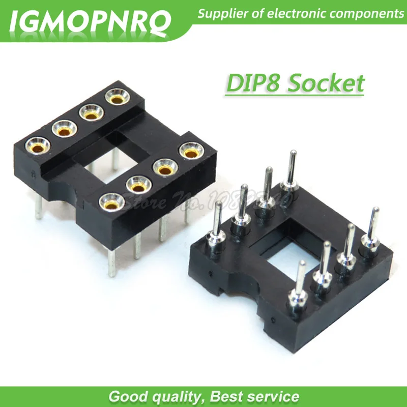 20 sztuk/partia DIP-8 okrągłe gniazdo IC 8 PIN 8PIN 8 P okrągłe gniazdo DIP IC adapter typu lutowniczego nowy…