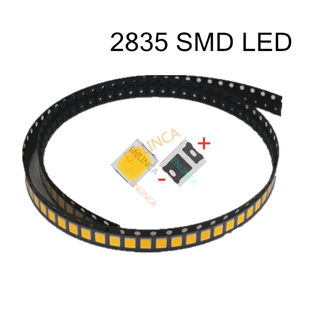 200PCS/LOT 2835 SMD 3V Pure White / Natural White / Warm White / Cool White LED 23-26LM Bright Lamp Beads… 200PCS/LOT 2835 SMD 3V Pure White / Natural White / Warm White / Cool White LED 23-26LM Bright Lamp Beads…