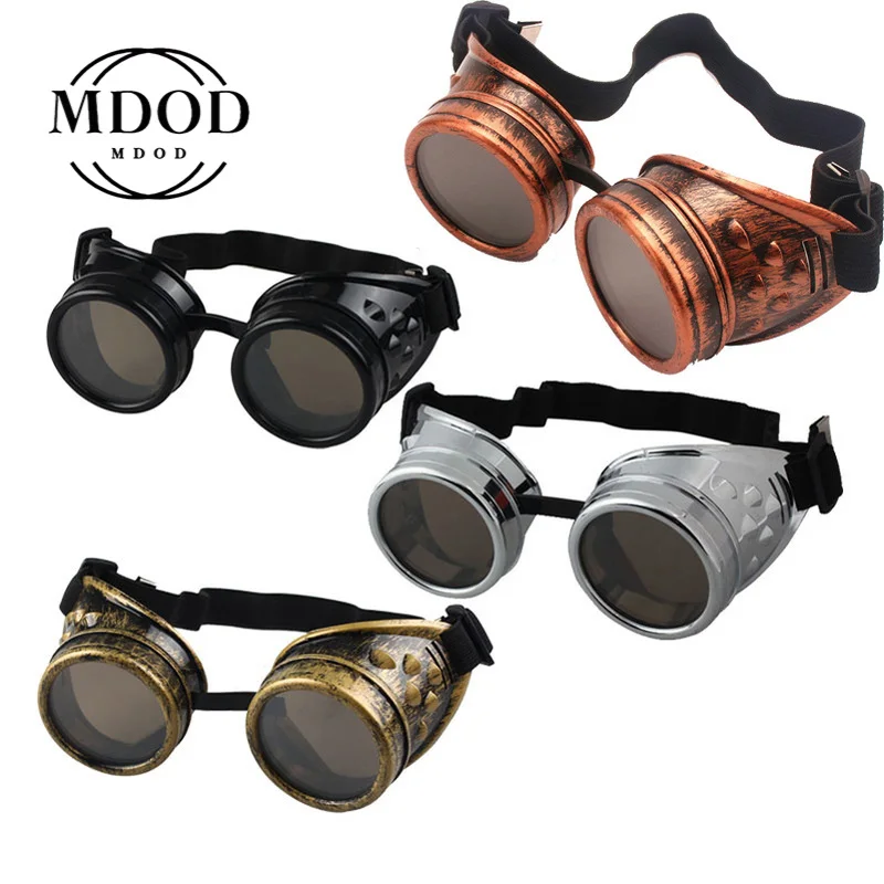 2021 nowe modne okulary przeciwsłoneczne w stylu Vintage Steampunk gogle spawalnicze okulary punkowe Cosplay…