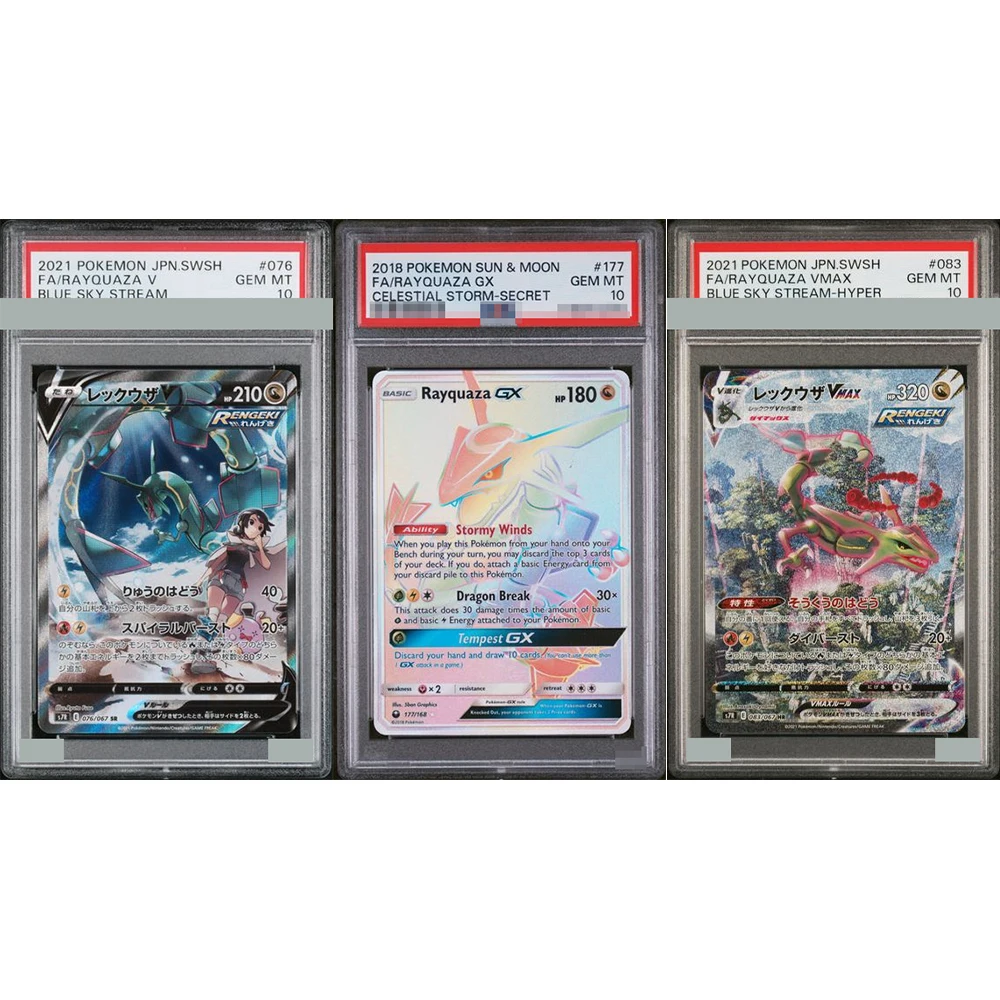 2021 Ptcg Diy Proxy Graded Collection Card Jpn.swsh Fa/rayquaza Vmax Gx Blue Sky Stream-Hyper 083/177 Gem Mt10… 2021 Ptcg Diy Proxy Graded Collection Card Jpn.swsh Fa/rayquaza Vmax Gx Blue Sky Stream-Hyper 083/177 Gem Mt10…