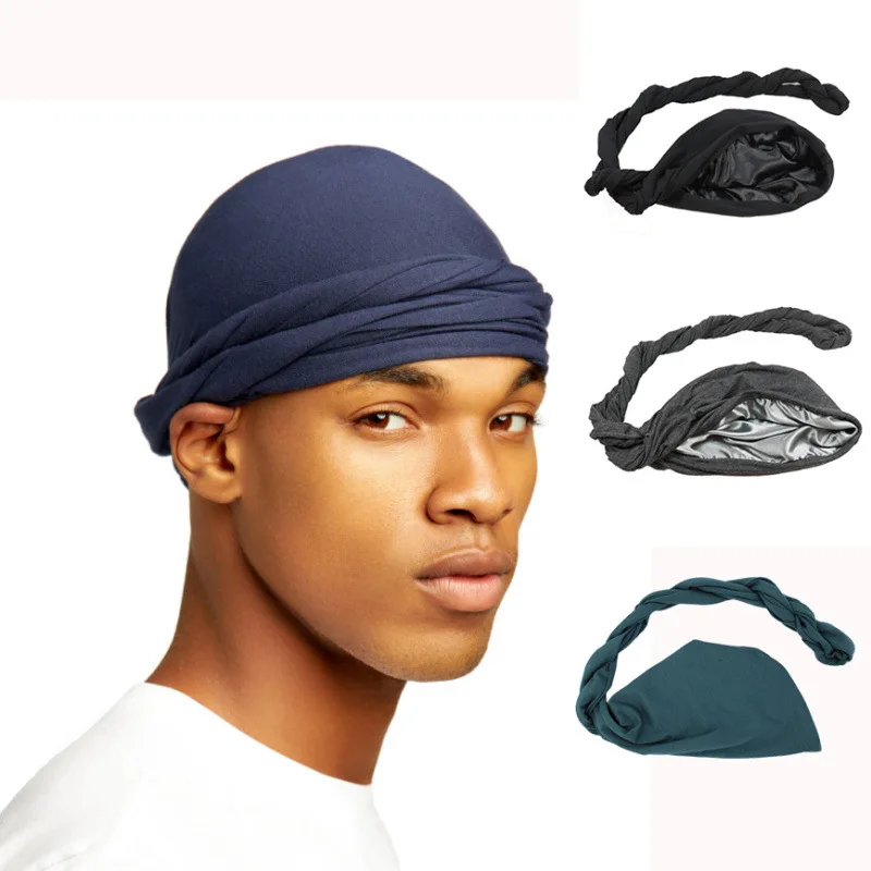 2022 nowa elastyczna męska Turban pościel satynowa rozciągliwy mężczyźni Bandana Indian Cap moda mężczyzna Hip… 2022 nowa elastyczna męska Turban pościel satynowa rozciągliwy mężczyźni Bandana Indian Cap moda mężczyzna Hip…