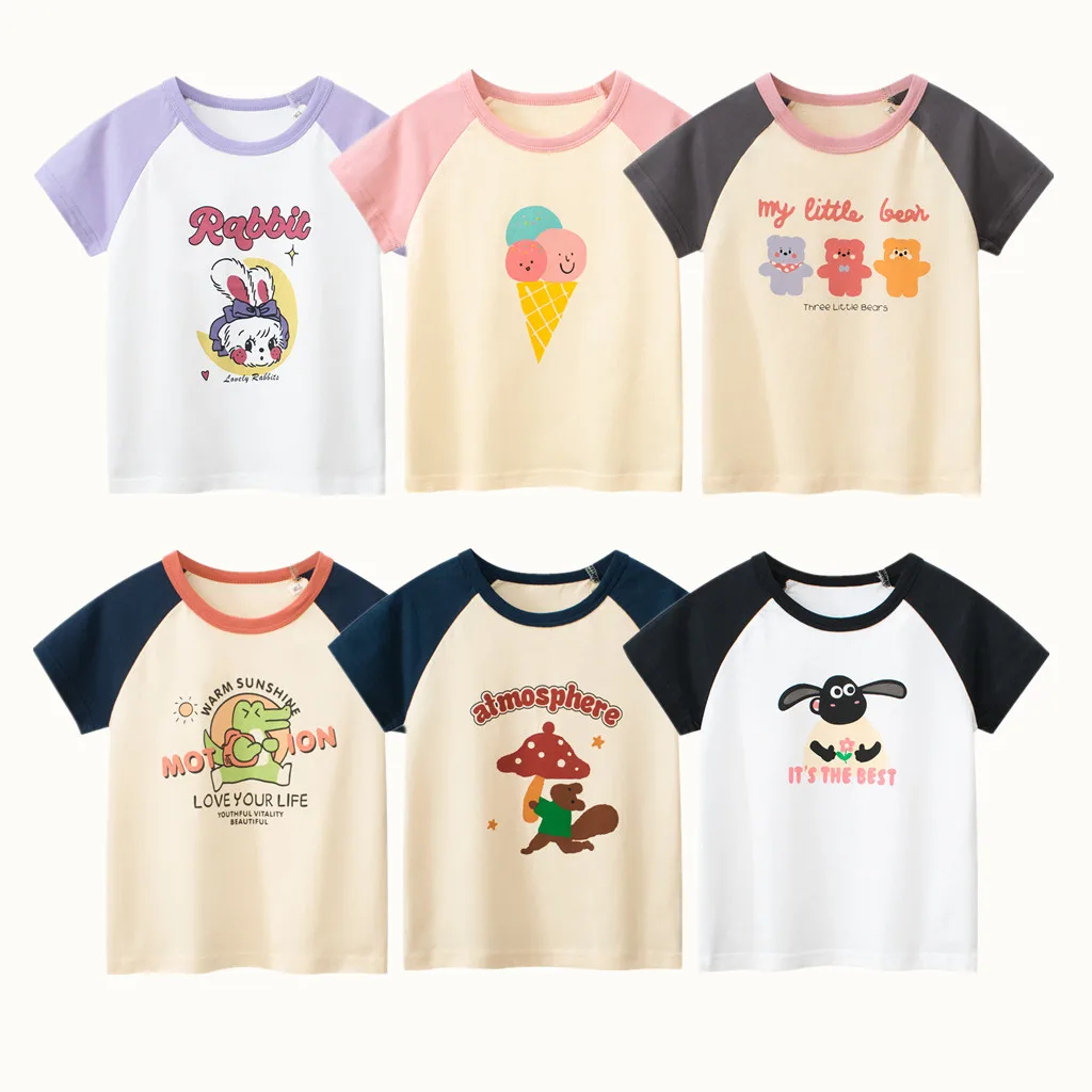 2024 dzieci t-shirty ubrania dla dziewczynek 100% bawełniane body w miśki kwiaty królika kreskówka dla dzieci… 2024 dzieci t-shirty ubrania dla dziewczynek 100% bawełniane body w miśki kwiaty królika kreskówka dla dzieci…