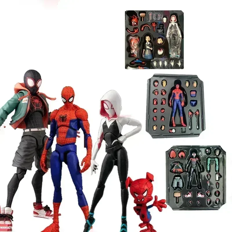 2024 Spiderman Gwen Peter figurka Anime kolekcja Spider-verse Sentinel Miles Morales figurki świąteczne… 2024 Spiderman Gwen Peter figurka Anime kolekcja Spider-verse Sentinel Miles Morales figurki świąteczne…