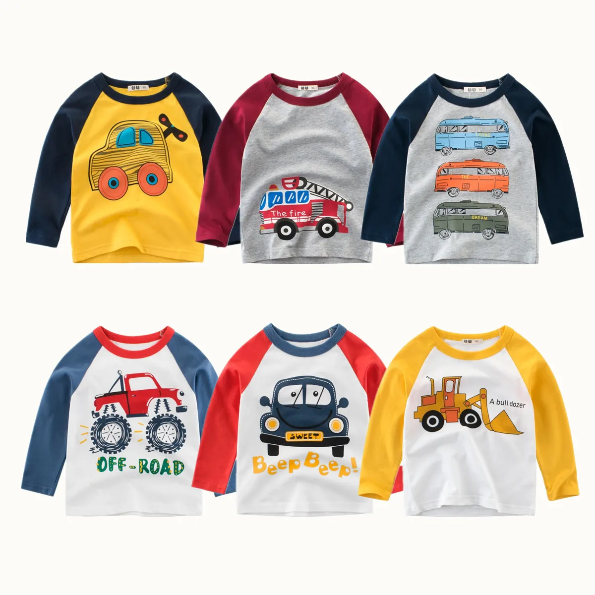 2024 t-shirty dziecięce 100% bawełna ubrania z długim rękawem uroczy samochód kreskówki topy Boys Baby… 2024 t-shirty dziecięce 100% bawełna ubrania z długim rękawem uroczy samochód kreskówki topy Boys Baby…