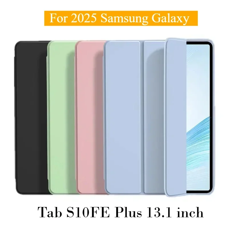 2025 Smart Case dla Samsung Galaxy Tab S10FE Plus + 13.1” Tablet Cover Miękki oficjalny płynny silikonowy…
