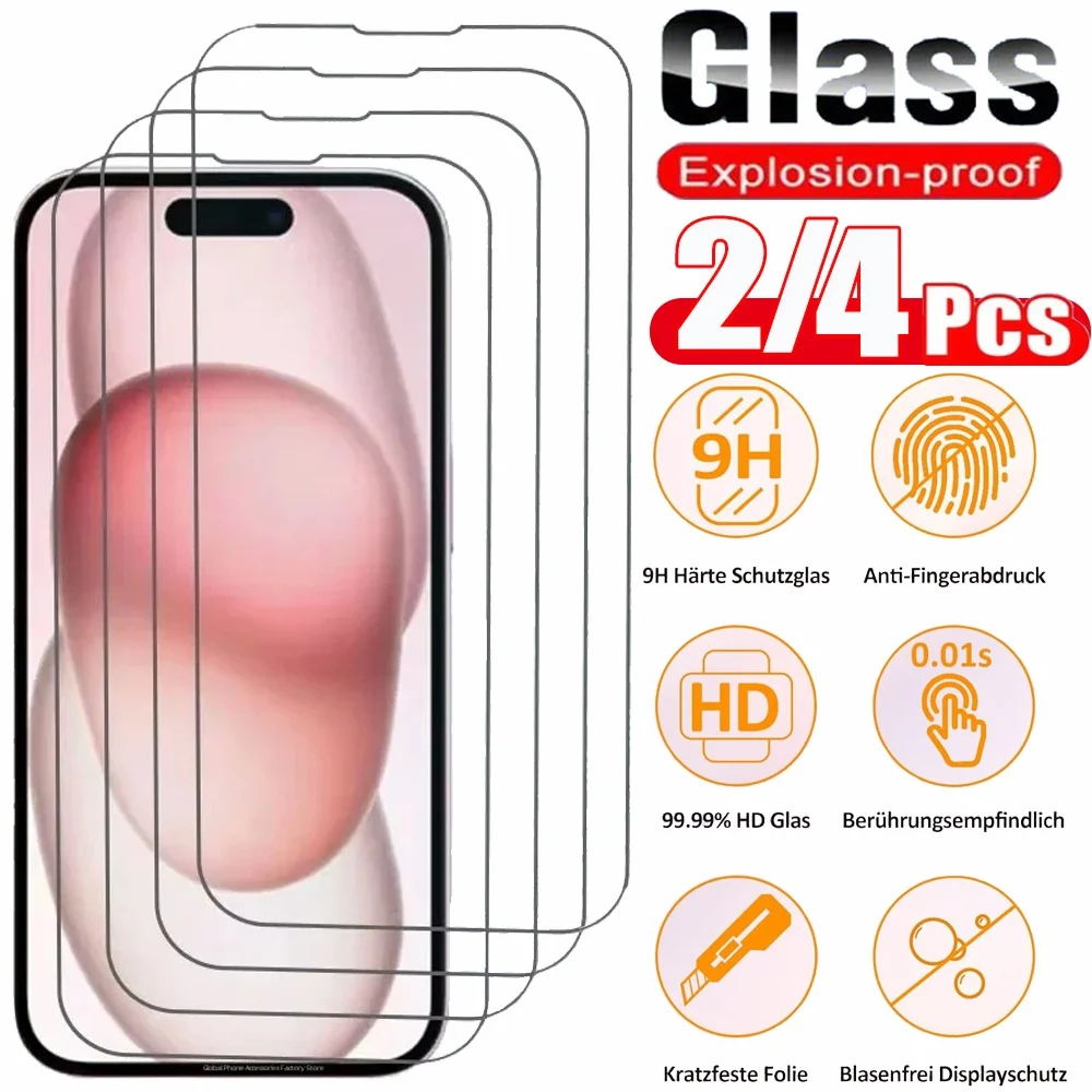 2~4 SZT. Folia Ochronna na Ekran do iPhone 17 16 Pro Max Szkło Hartowane do iPhone 17e 16e 15 14 13 12 11 Pro…