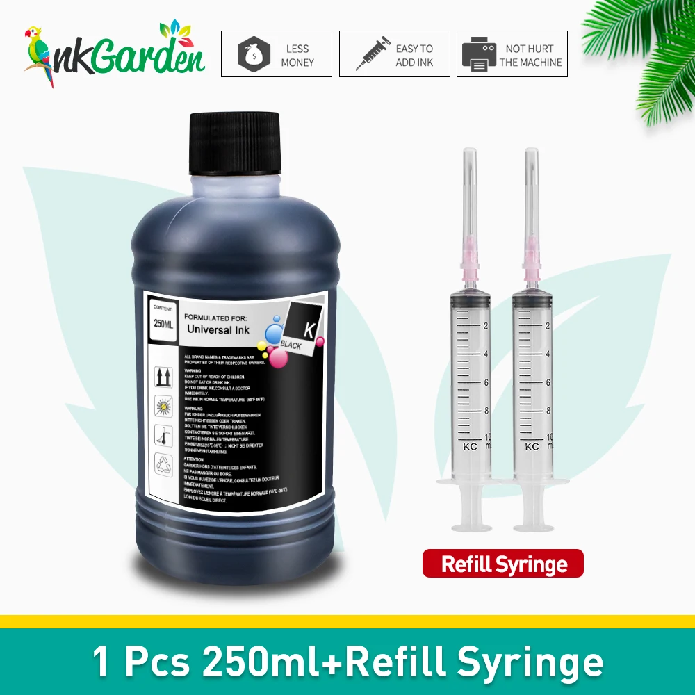 250ML Uniwersalny zestaw uzupełniający barwnik atramentowy do drukarki Canon HP Epson 301 302 304 305 664 CISS… 250ML Uniwersalny zestaw uzupełniający barwnik atramentowy do drukarki Canon HP Epson 301 302 304 305 664 CISS…