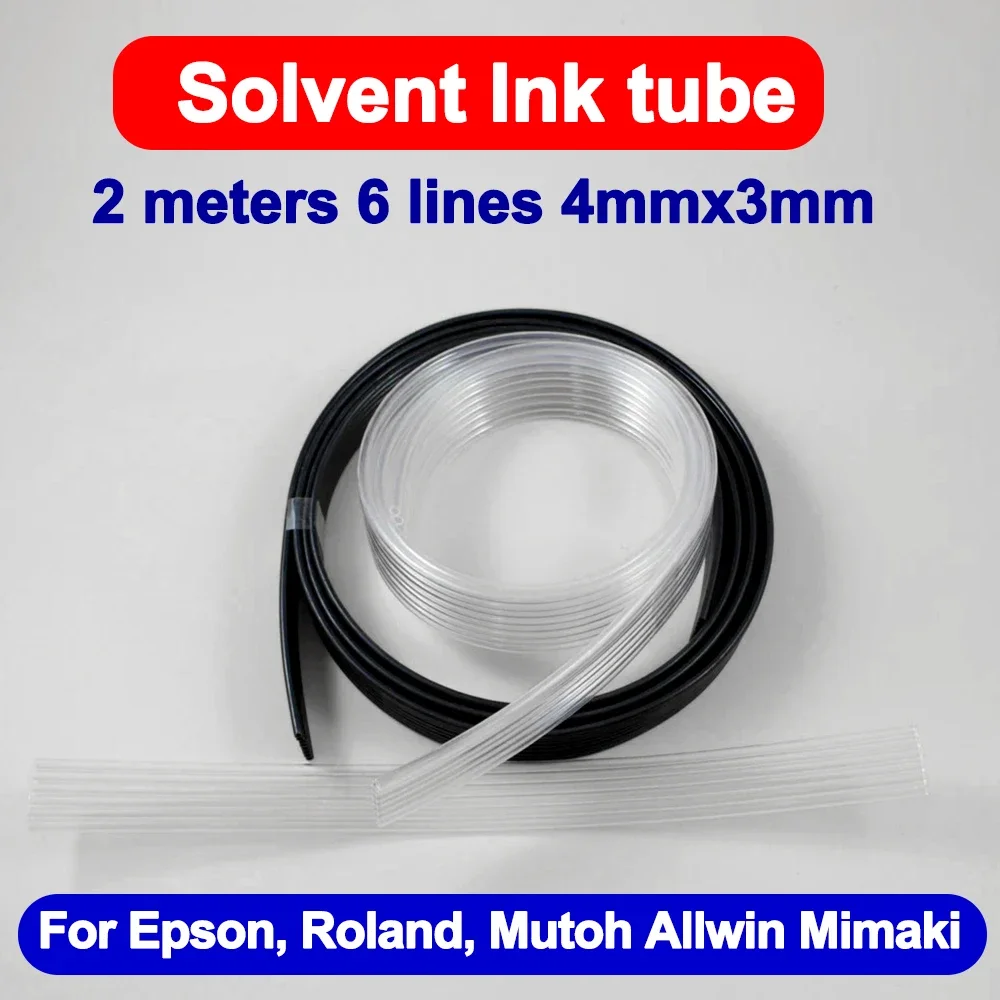 2M 6 linii 4x3mm 3x2mm Przewód do tuszu UV na bazie rozpuszczalnika do Roland Mutoh Epson XP600 DX5 4720 I3200… 2M 6 linii 4x3mm 3x2mm Przewód do tuszu UV na bazie rozpuszczalnika do Roland Mutoh Epson XP600 DX5 4720 I3200…