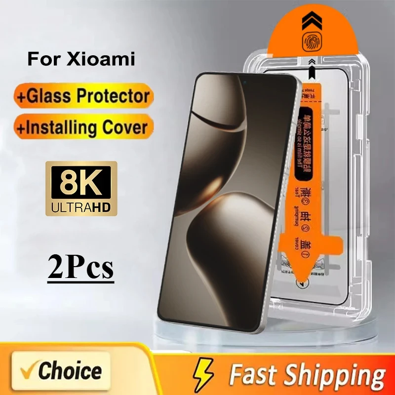 2PC 8K Dust Free Glass dla Xiaomi 15 14 13 14T 13T 11T 12T 10T 9T 9 Pro CC9 Screen Protectors Łatwa instalacja…