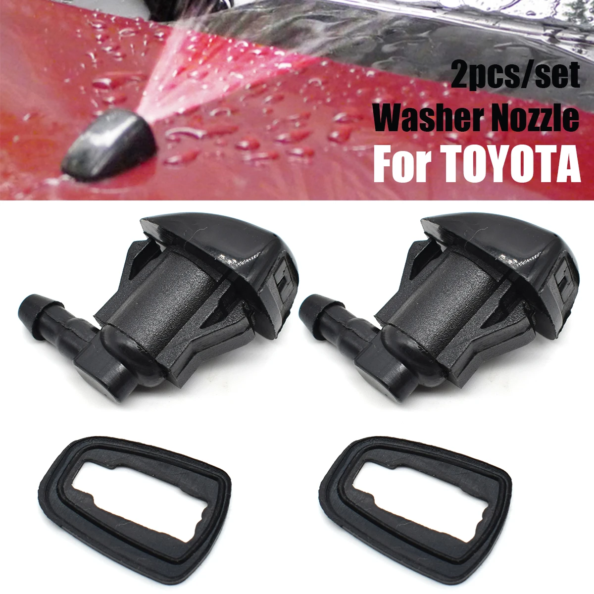 2szt Dysza wycieraczki przedniej szyby samochodowej 85381-AE020 do Toyota E120 Corolla Camry Sienna Avensis… 2szt Dysza wycieraczki przedniej szyby samochodowej 85381-AE020 do Toyota E120 Corolla Camry Sienna Avensis…
