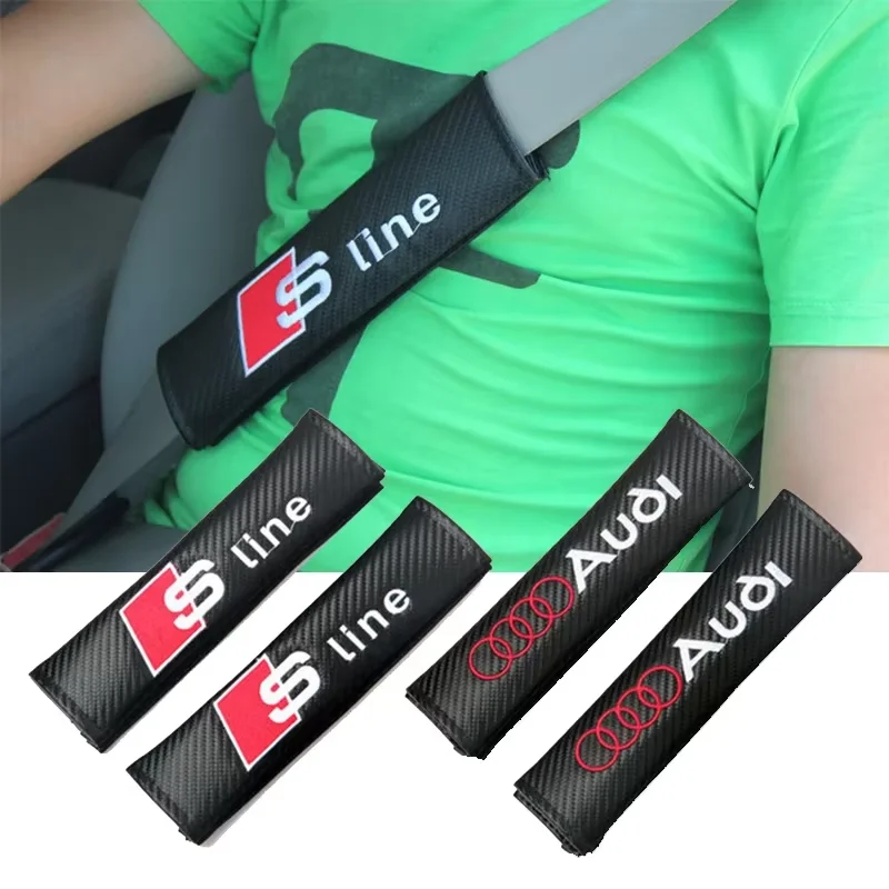 2szt Pokrowce na pasy bezpieczeństwa Akcesoria samochodowe do Audi S Line A3 A4 A5 A6 A7 A1 A2 Q2 Q3 Q5 Q7 TT… 2szt Pokrowce na pasy bezpieczeństwa Akcesoria samochodowe do Audi S Line A3 A4 A5 A6 A7 A1 A2 Q2 Q3 Q5 Q7 TT…