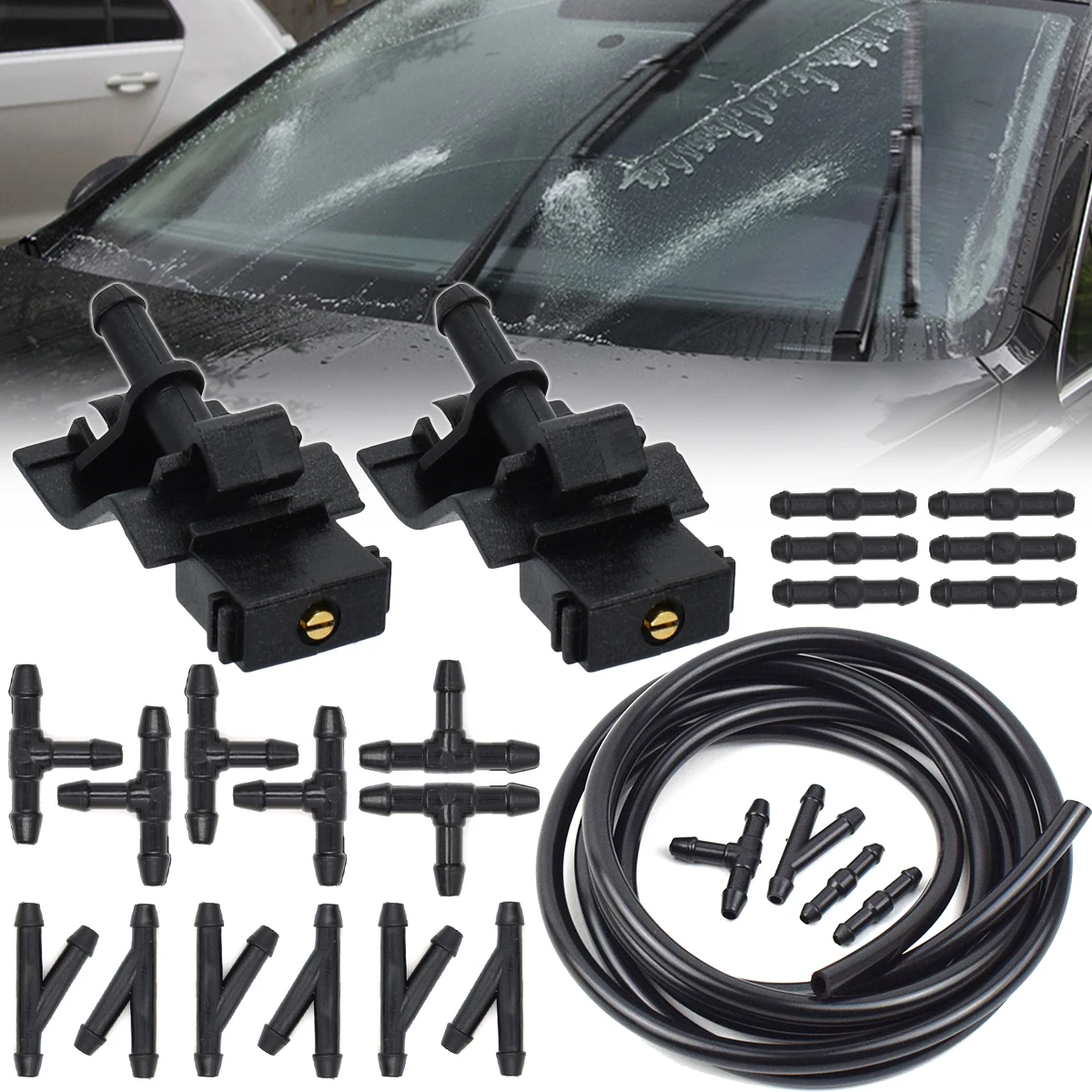 2x Dysza spryskiwacza przedniej wycieraczki do Toyota Corolla Altis Camry Auris Highlander Matrix 4Runner…