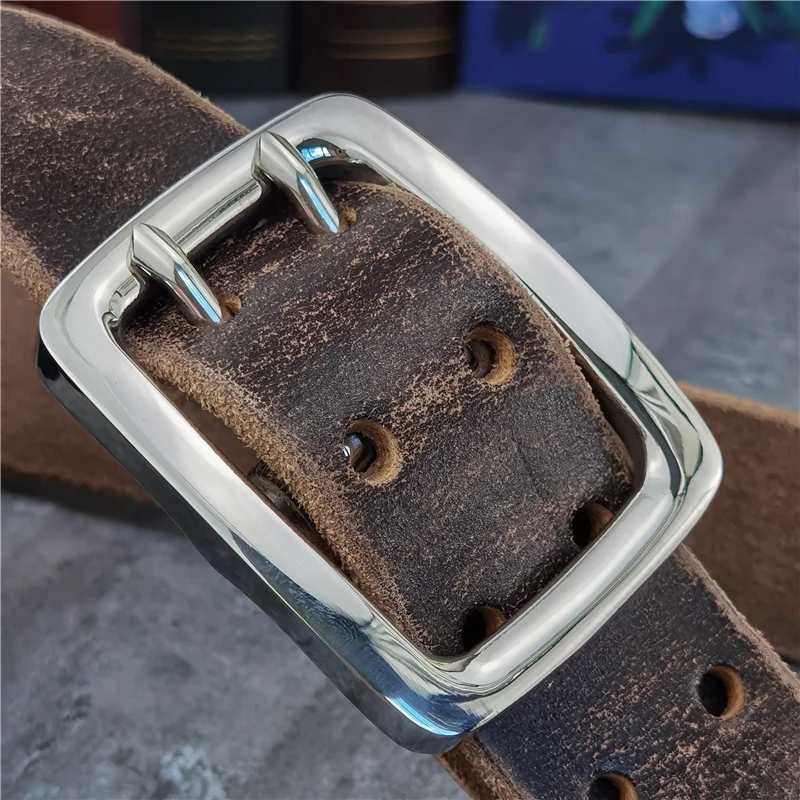 3.8CM podwójne Pin pas ze stali nierdzewnej klamra gruba skóra pas mężczyźni luksusowe męskie pas Ceinture… 3.8CM podwójne Pin pas ze stali nierdzewnej klamra gruba skóra pas mężczyźni luksusowe męskie pas Ceinture…