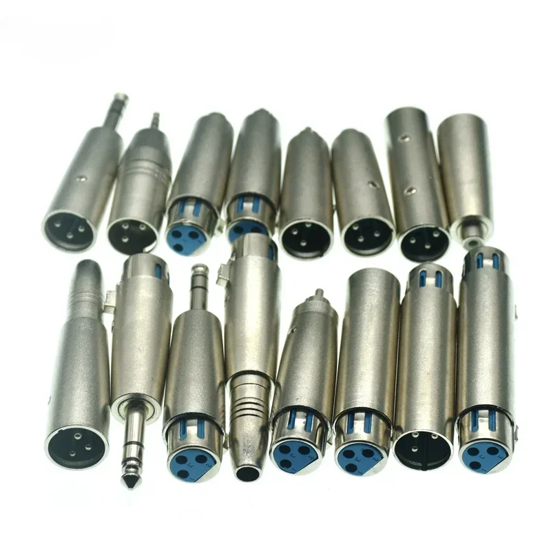 3-pinowy XLR żeński na 6,35 mm męski Mono Jack Adapter przewodów Mikrofon 3-pinowy XLR męski na RCA żeński…