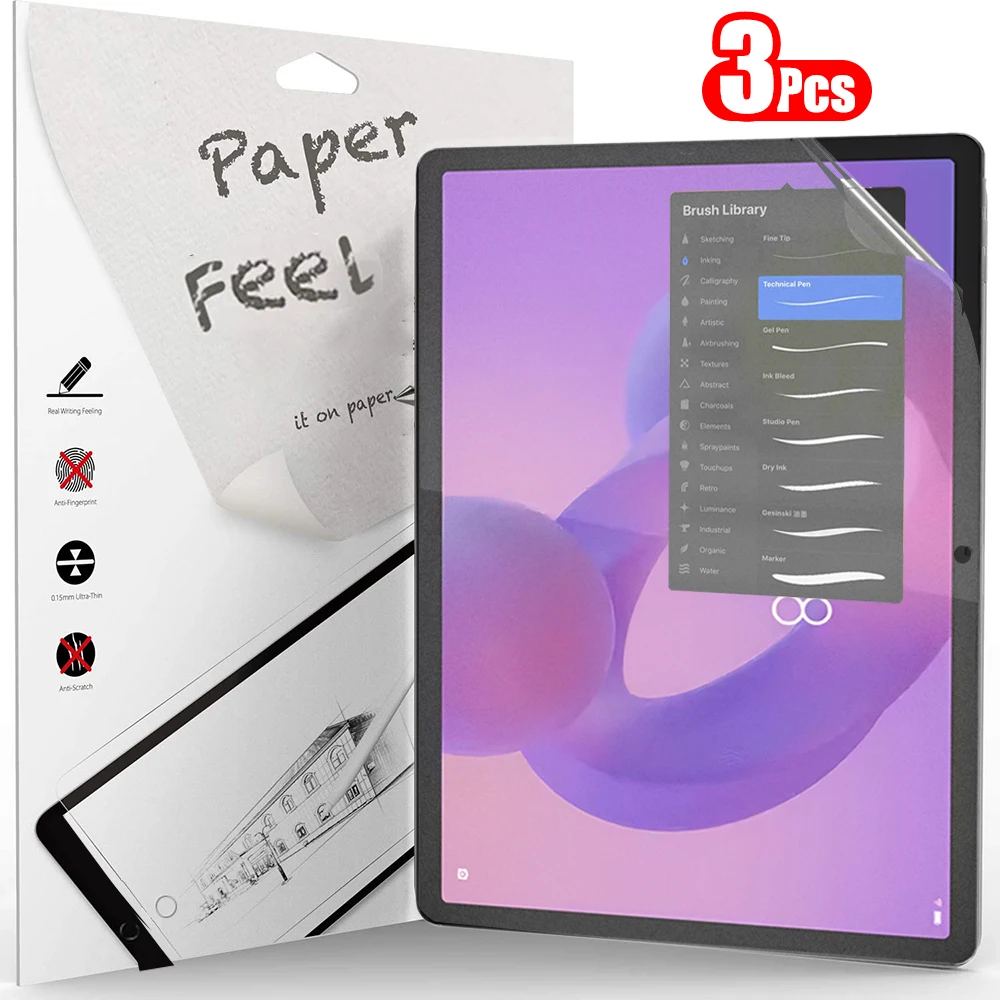 3 szt. folii o fakturze papieru jako ochraniacz ekranu do Lenovo Idea Tab Plus Pro 11 12.1 12.7 cala, bez… 3 szt. folii o fakturze papieru jako ochraniacz ekranu do Lenovo Idea Tab Plus Pro 11 12.1 12.7 cala, bez…