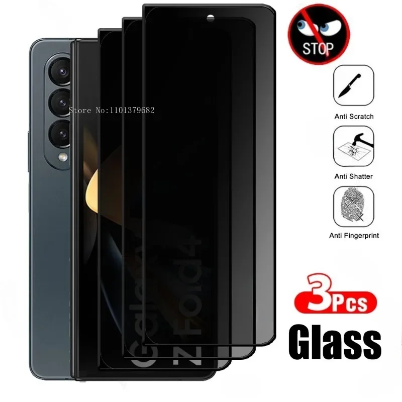 3 szt. Ochraniacz ekranu do Samsunga do Galaxy Z Fold 2 3 4 5 6 Antyszpiegowskie szkło hartowane Gładkie…