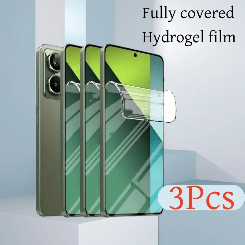 3 szt. Przezroczysta folia hydrożelowa na ekran do Redmi Note 14 13 Pro Plus 14 13 Pro 14C 13C 14 13, folia o…