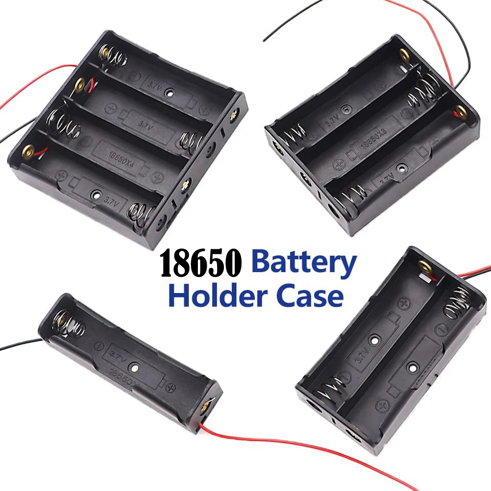 3 szt. Pudełko na baterie 18650 1 gniazdo 3,7 V Etui do przechowywania baterii 1/2/3/4 ogniwa Plastikowy… 3 szt. Pudełko na baterie 18650 1 gniazdo 3,7 V Etui do przechowywania baterii 1/2/3/4 ogniwa Plastikowy…