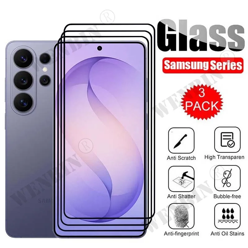 3 szt. Szkła Hartowanego do Samsunga S26 Ultra Edge Plus, Folia Ochronna na Ekran do Galaxy S25 S24 Ultra A57…