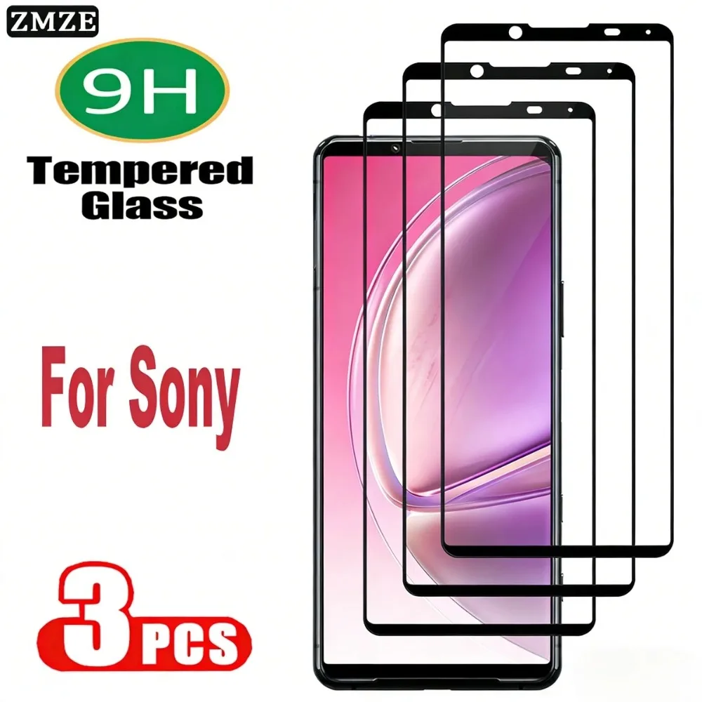 3 szt. Szkło Hartowane do Sony Xperia 10 5 1 V II III IV Folia Ochronna na Ekran Przezroczyste Szkło Hartowane…