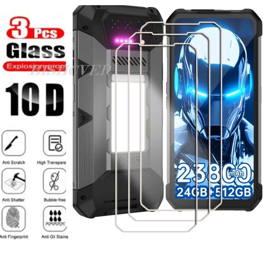 3 SZT. Szkło Hartowane Do Unihertz 8849 Hike Tank 4 Pro Tank4 Shark3 Shark 5G Tank3 3 Pro 3S 2 Folia Ochronna…