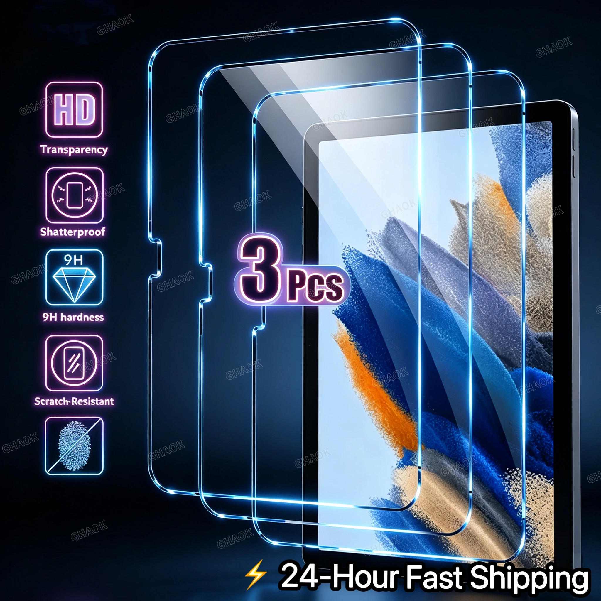 3 szt. Szkło Hartowane Ochronne na Ekran do Lenovo Idea Tab Plus Pro 12.7 11 12.1 cala Folia 9H 3 szt. Szkło Hartowane Ochronne na Ekran do Lenovo Idea Tab Plus Pro 12.7 11 12.1 cala Folia 9H