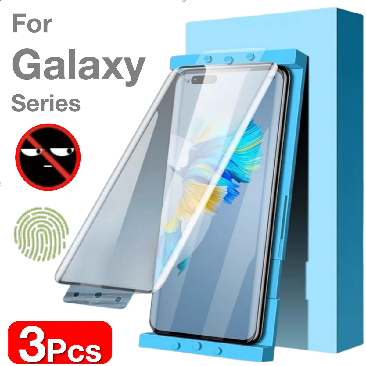 3 sztuki dla Samsung Galaxy S25 S24 S23 Ultra S22 S21 S20 S10 S9 S8 Plus Note 20 10 9 8 Osłona ekranu z…