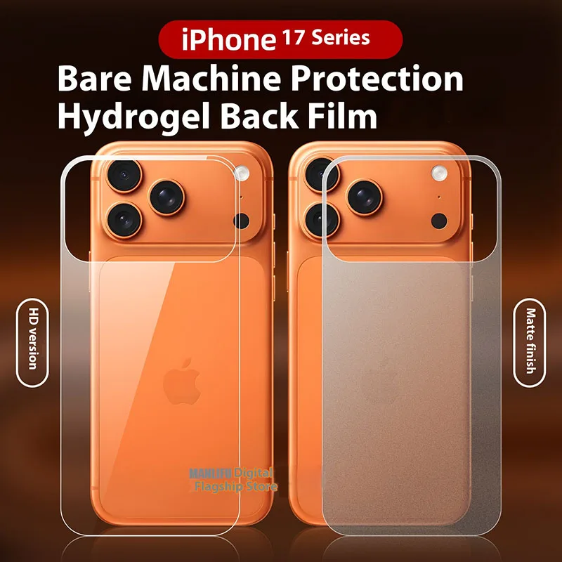 3 SZTUKI Matowa Folia Hydrożelowa na Tył Telefonu Apple iPhone 17 Pro Max Miękka Folia TPU na iPhone 17 Pro 17…