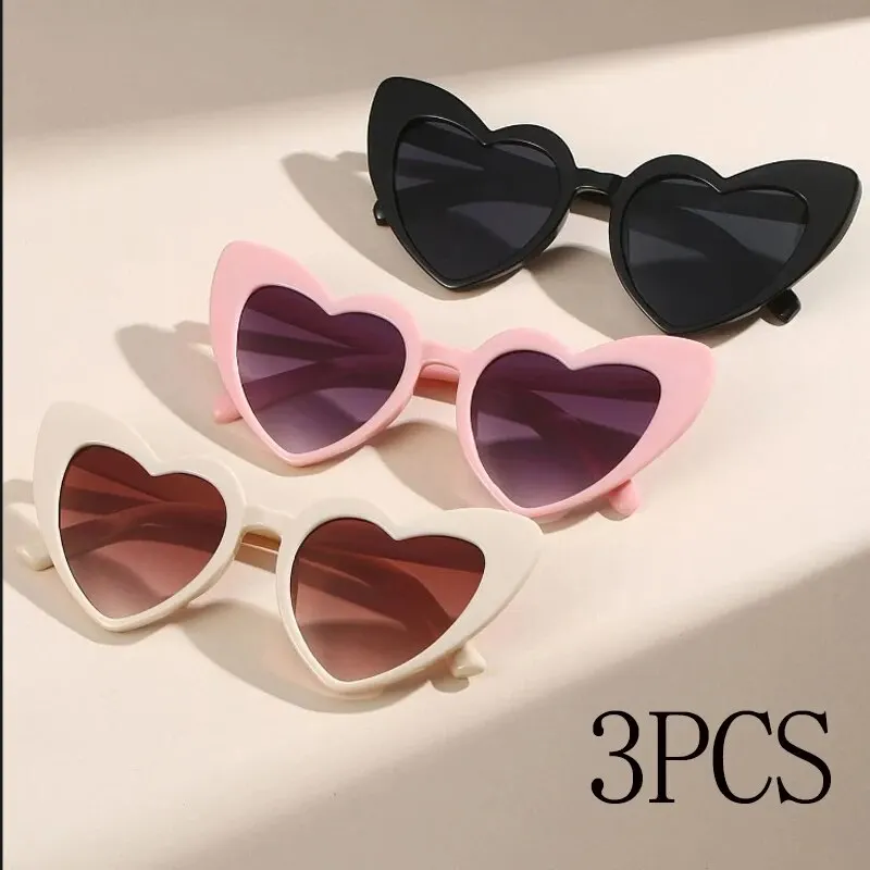 3 sztuki oprawki w kształcie serca okulary przeciwsłoneczne damskie markowe designerskie modne urocze… 3 sztuki oprawki w kształcie serca okulary przeciwsłoneczne damskie markowe designerskie modne urocze…