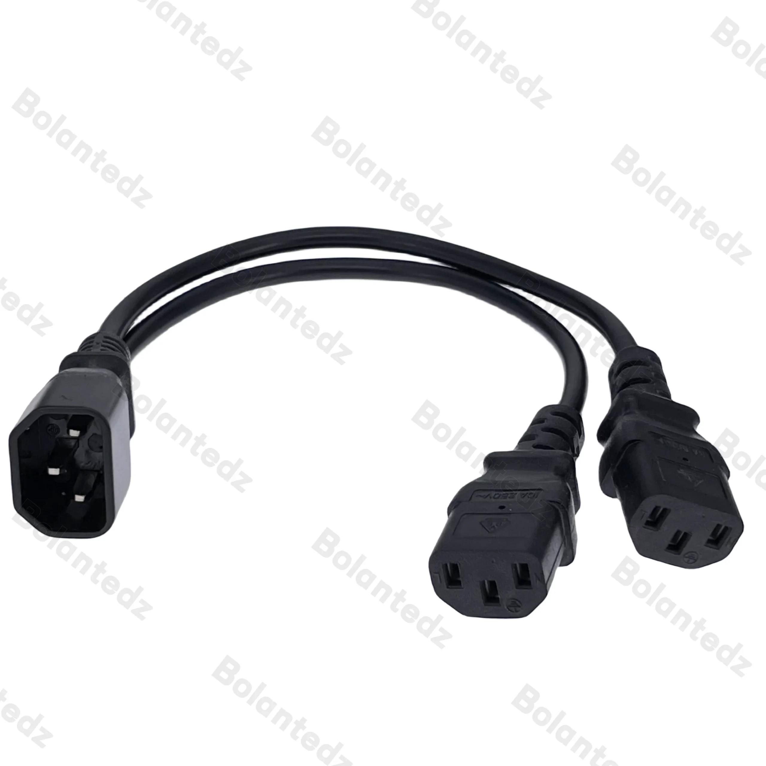 30CM Rozgałęźnik zasilania typu Y Pojedynczy kabel IEC 320 C14 męski na podwójny żeński C13 Krótki przewód do… 30CM Rozgałęźnik zasilania typu Y Pojedynczy kabel IEC 320 C14 męski na podwójny żeński C13 Krótki przewód do…